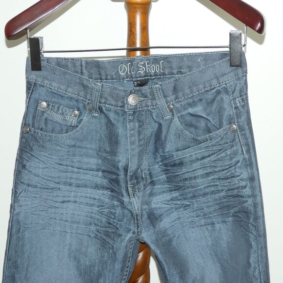 Old Skool Straight Leg Shiny Denim Jeans - Picture 3 of 7